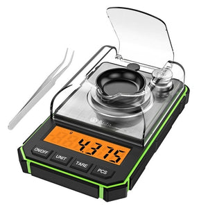 0.001g Digital Scale Portable Mini Scale Precise Graduation Professional Pocket Scale Milligram 50g Calibration Weights Tweezer