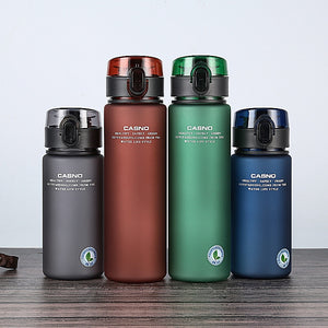 Brand BPA Free Leak Proof Sports Water Bottle High Quality Tour Hiking Portable My Favorite Drink Bottles 400ml 560ml free