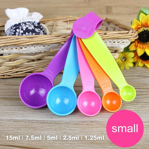 4Pcs/5pcs/10pcs Multi Purpose Spoons/Cup Measuring Tools PP Baking Accessories Stainless Steel/Plastic Handle Kitchen Gadgets