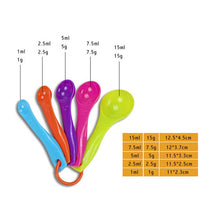 Load image into Gallery viewer, 4Pcs/5pcs/10pcs Multi Purpose Spoons/Cup Measuring Tools PP Baking Accessories Stainless Steel/Plastic Handle Kitchen Gadgets
