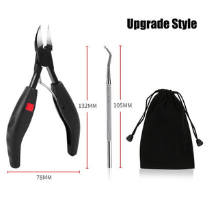 Toe Nail Clippers Remove Dead Skin Nail Correction Nippers Ingrown Toenail Cuticle Scissor Edge Cutter Thick Pedicure Care Tool