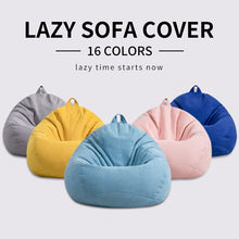 Load image into Gallery viewer, Meijuner Lazy Sofa Cover Solid Chair Covers without Filler/Inner Bean Bag Pouf Puff Couch Tatami Living Room Furniture Cover
