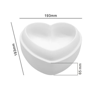 SILICONLOVE 3D Diamond Love Heart Shape Silicone Molds for Baking Sponge Chiffon Mousse Dessert Cake Molds Food Grade